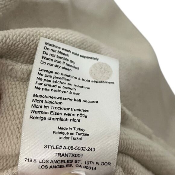 ANINE BING Tiger Muse Stone Crew Pullover Sweatshirt 100% Organic Cotton Size XS - Picture 10 of 15